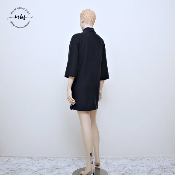 NWT Club Monaco Mock Neck 3/4 Sleeve Knit Mini Dress - Picture 6 of 15